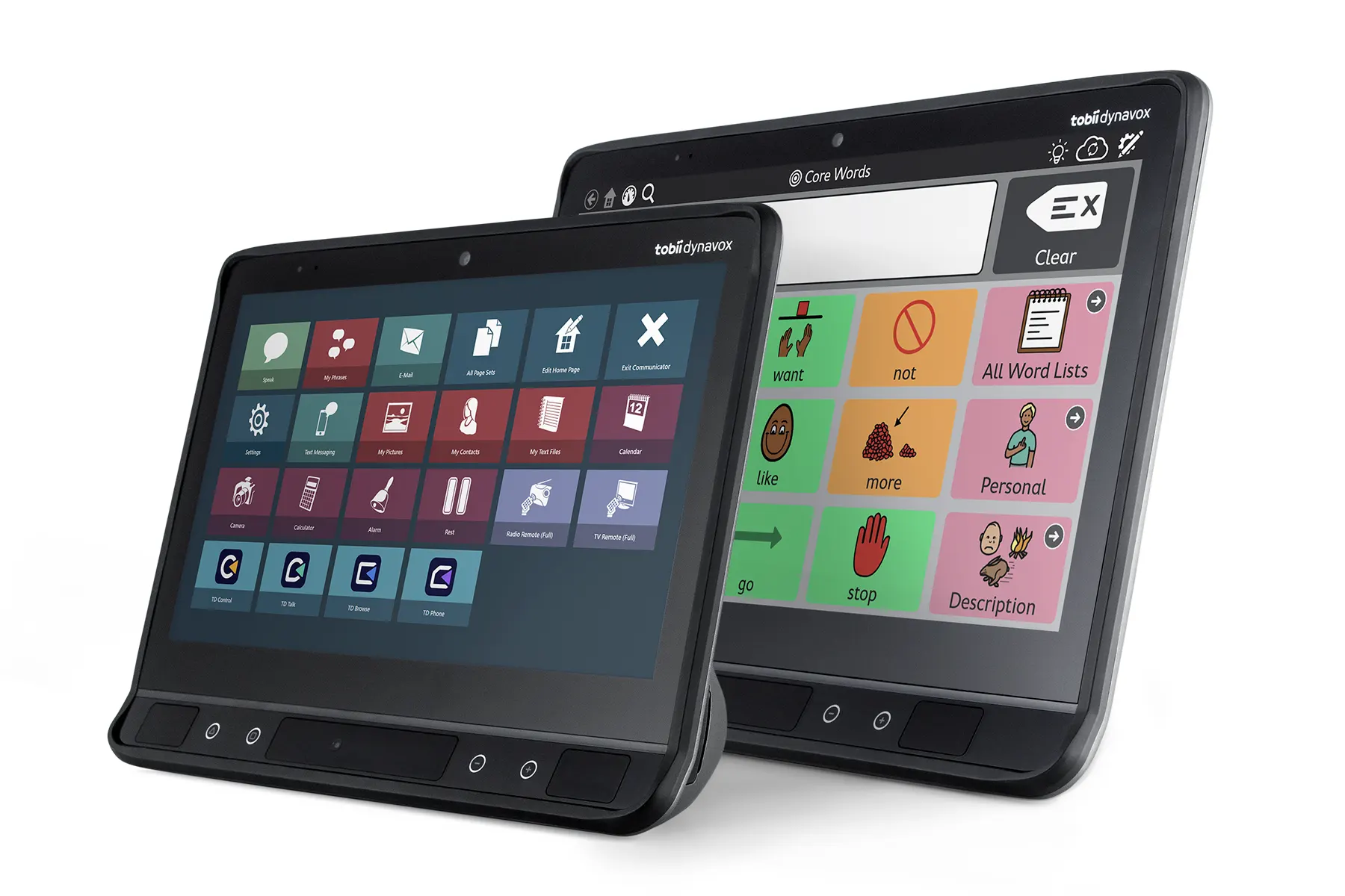 A screenshot of an iPad displaying various options on the app.